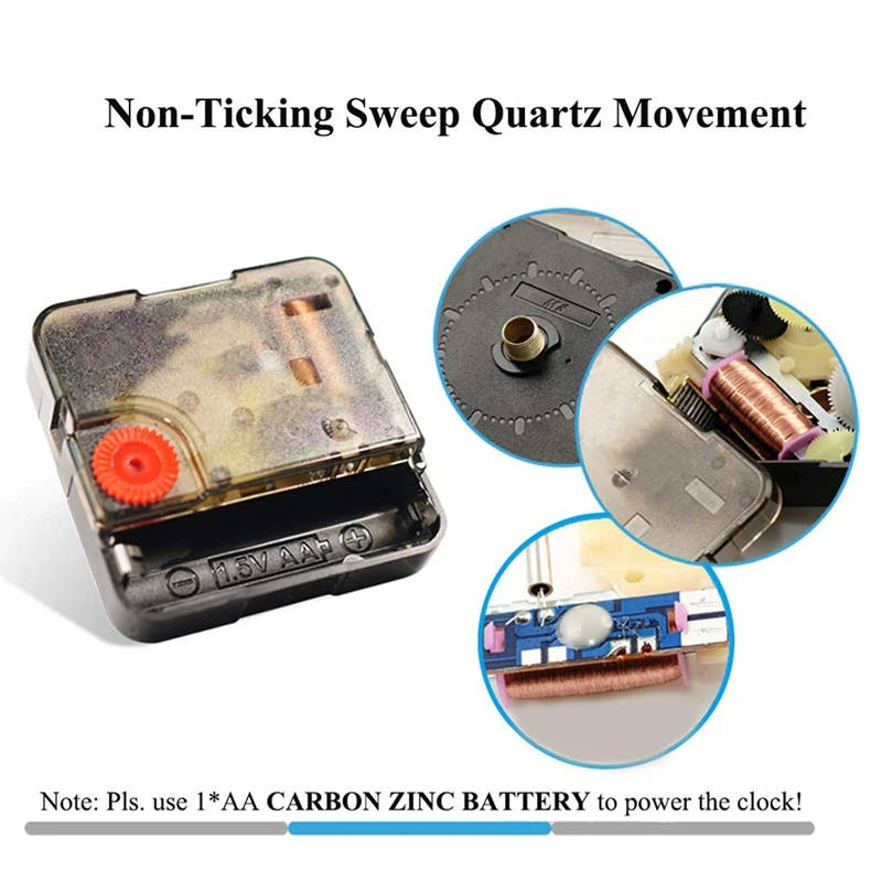 12In Non-Ticking Wall Clock Silent Battery Operated with Plastic Frame Hd Glass Cover for Kids Living Room Bedroom K | Дом и сад