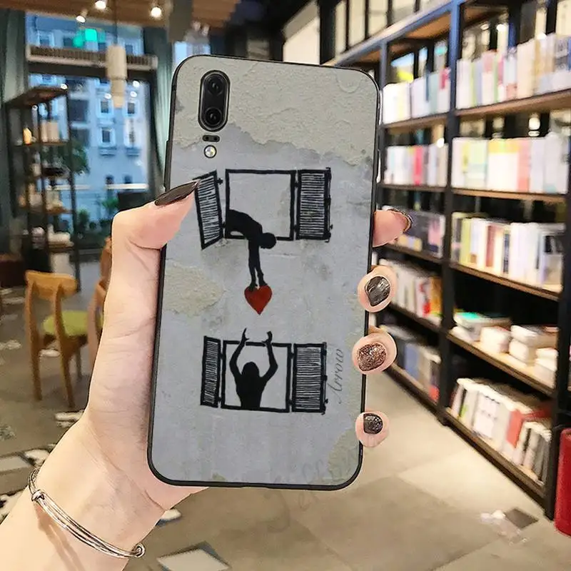 

Street Art Banksy Graffit Phone Case For Huawei honor Mate P 10 20 30 40 Pro 10i 9 10 20 8 x Lite