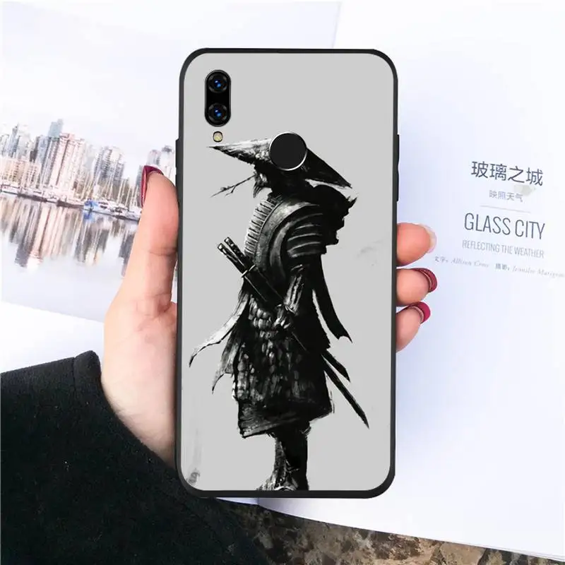 

Japanese style samurai mask Phone Case For Huawei honor Mate P 10 20 30 40 i 9 8 pro x Lite smart 2019 nova 5t Luxury coque