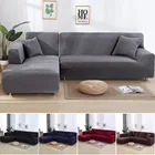 Нескользящий чехол для дивана, чехол для дивана, однотонный, эластичный, всесезонный, универсальный, моющийся, современный, домашний декор, на 1234 места