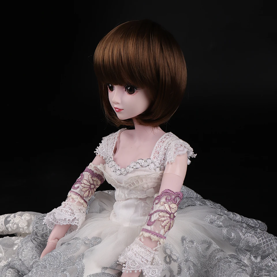 Cataleya BJD парик 1/3 1/4 короткие черные прямые и кудрявые челки волос Высокая температура волокна для куклы