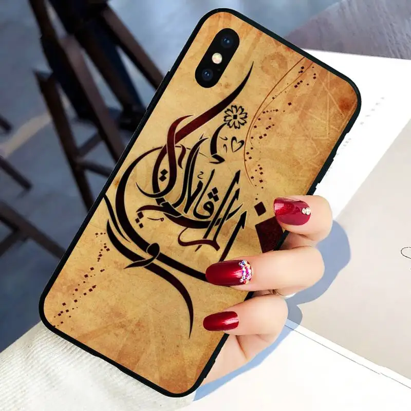 

Islamic Arabic Phone Case For Black-Iphone 5 5s se 6 6s 7 8 11 12 X Xs Xr Pro Plus Max Mini Cover