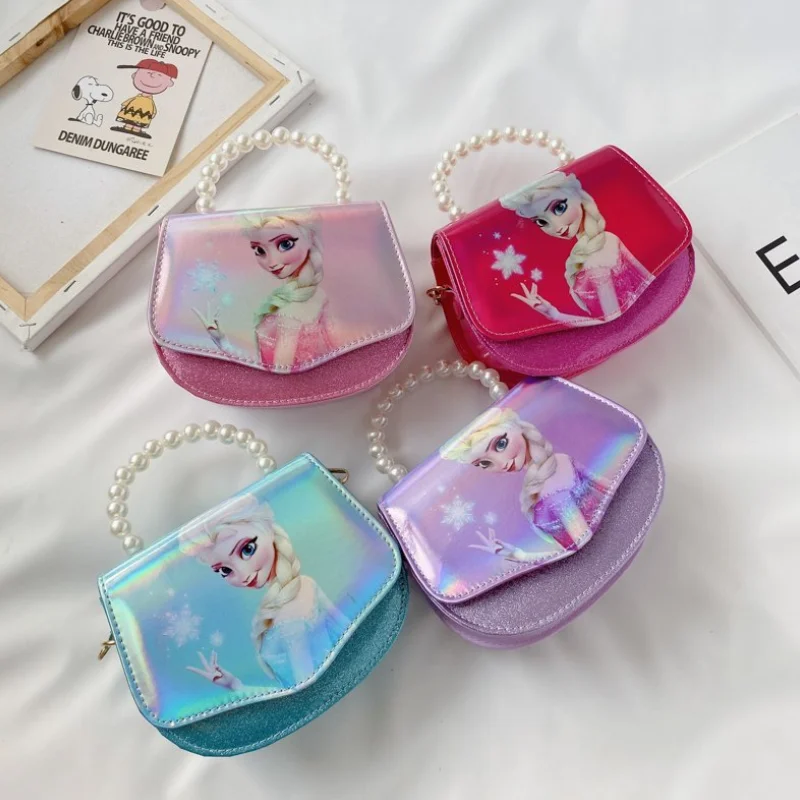 

Disney Princess Elsa Waist Bag Snow White Children Handbag Frozen School Bag Princess Sofia Girls Crossbody Bag Cartoon Cute Bag
