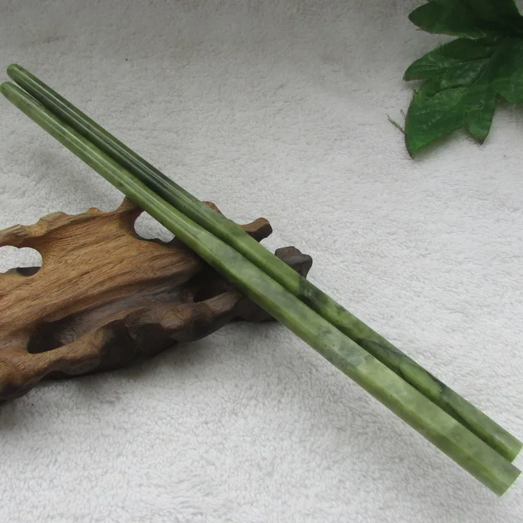 

Exquisite Natural Lantian Jade Chopsticks