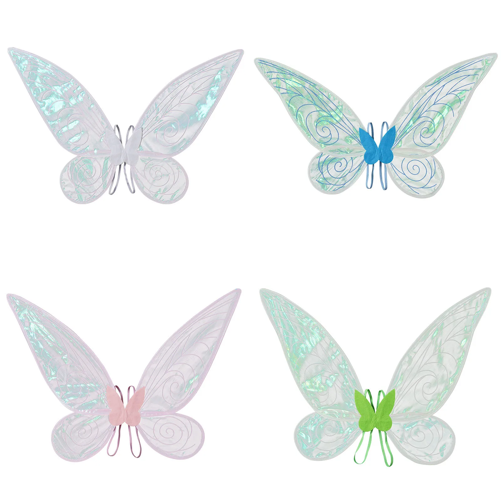 

Colorful Organza Angel Wings Kids Girls Butterfly Shape Fairy Wing for Halloween Cosplay Costume Party Photography Prop