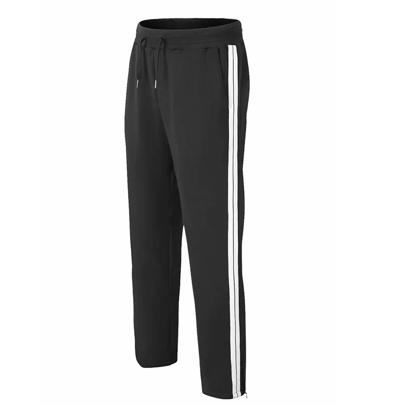 

Men Sports Sweatpants workout Gym Running Pants Mens Fitness Bodybuilding Gym Jogging Pants Zipper Sweatpants Trousers