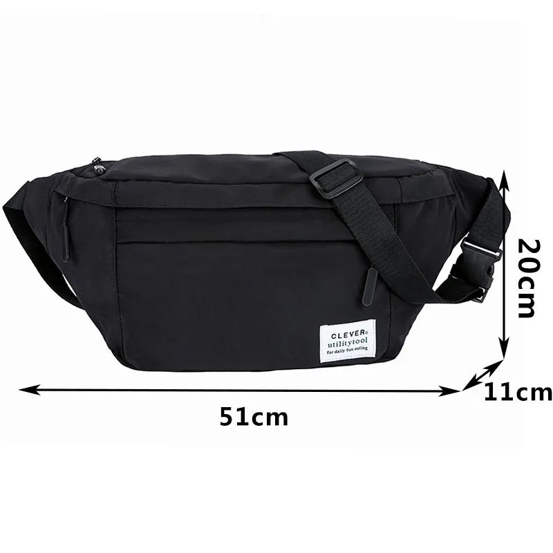 

Pack Unisex Fanny Waist Harajuku Bag Street Style Hip Hop Bag Shoulder Bags Large Capacity Canvas Women Crossbody Bag Waist Pack