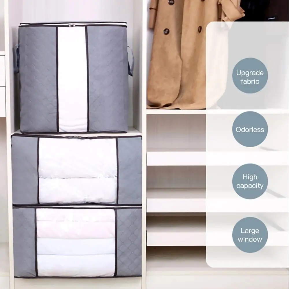 Складная сумка для домашнего хранения водонепроницаемый Органайзер из ткани