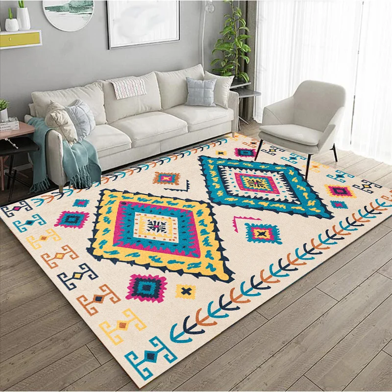 

Turkey Style Printed Carpets for Home Living Room Persian Rugs Decorative Area Rug Bedroom Outdoor Turkish Boho Large Floor Mat