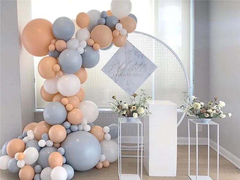 108 шт. DIY Румяна шар гирлянда арочный Комплект Макарон серый персик баллон