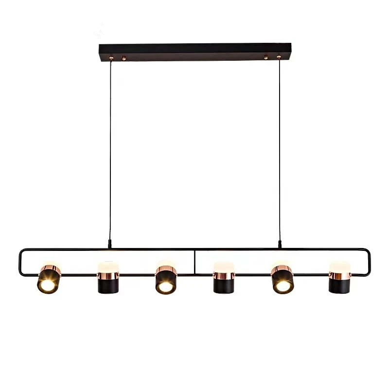 

Modern LED Chandelier lighting White/Black Simple Restaurant Cafe Bar Art Hanging Lights Nordic Dining room island Pendant lamp