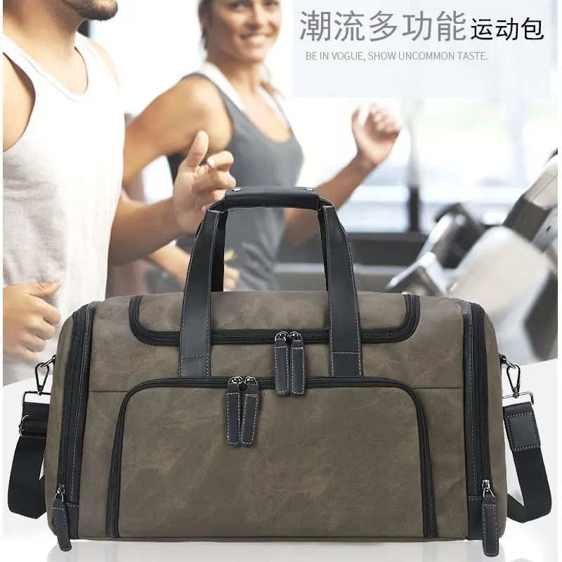 

YILIAN винтажная кожаная сумка для путешествий Мужская Повседневная модная вместительная портативная Водонепроницаемая износостойкая делов...