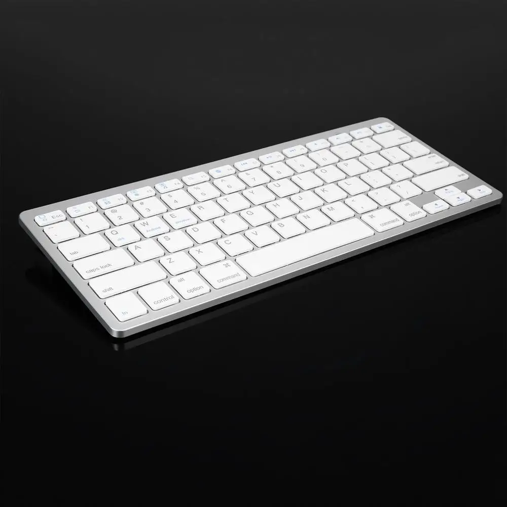 Серебристая ультратонкая беспроводная клавиатура с 78 клавишами для Air ipad Mini Mac ПК