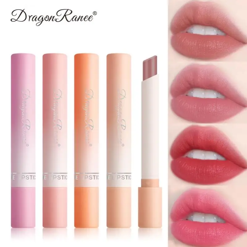 

4/1Pcs Cigarette Shape Smoke Tube Lipstick Matte Waterproof Long-lasting Nonstick Cup Velvet Red Sexy Lip Tint Cosmetics Set