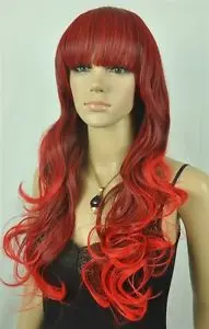 Shun Новые длинные вьющиеся волосы женский полный парик + свободная шапочка парика