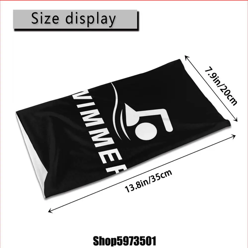 Swimmer Gifts For Swimming Coaches Or Fans Who Love To Swim bandanas bandana scarf DIY Scrunchies Hairband facemasks Windproof |