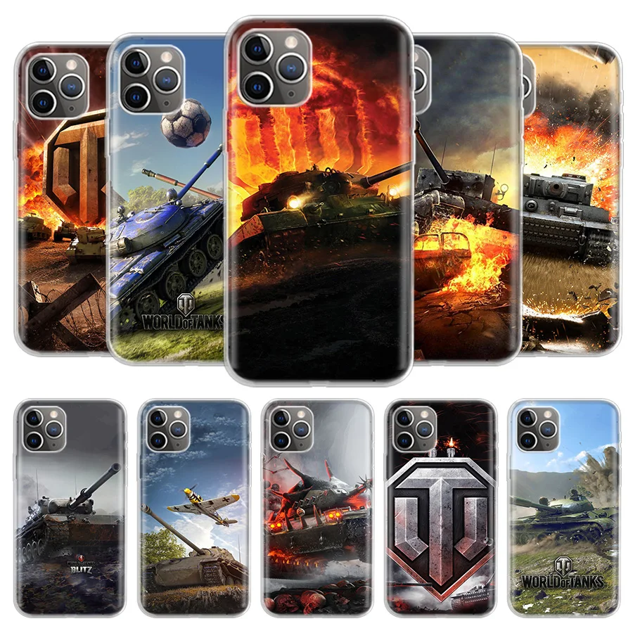 

World of Tanks Cover Phone Case For iPhone 13 12 11 Pro 7 6 X 8 6S Plus XS MAX + XR Mini SE 5S Coque Shell Capa Fundas Fashion