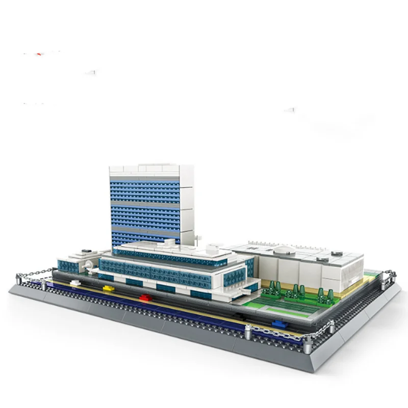 Wange 6219 архитектурная Серия Модель штаб-квартиры ООН строительные блоки