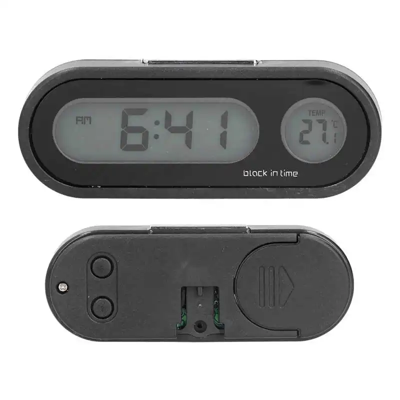 Цифровые Автомобильные часы термометр светильник электронная подсветка