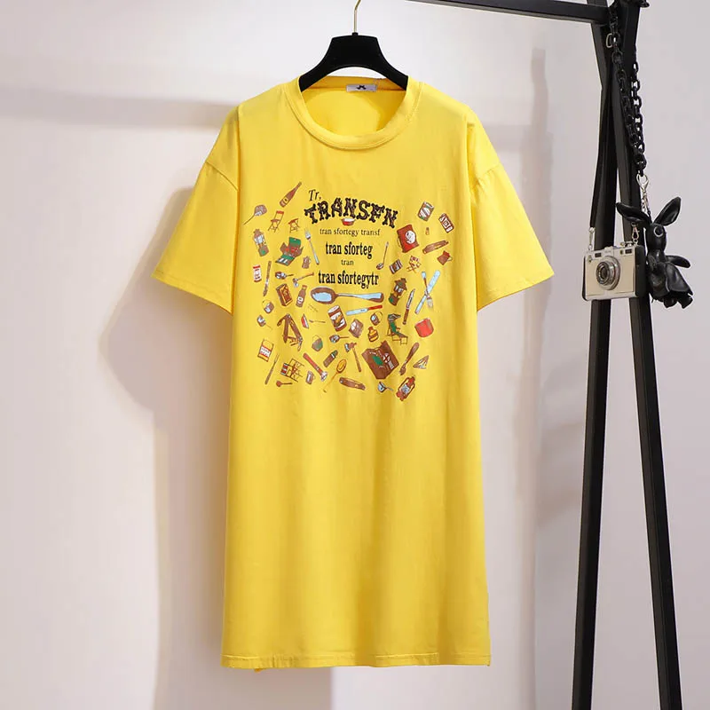 Женская летняя футболка размера плюс обхват груди 155 см 5XL 6XL 7XL 8XL 9XL черная желтая |