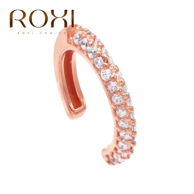 Женские серьги-манжеты ROXI из стерлингового серебра 925 пробы с кристаллом