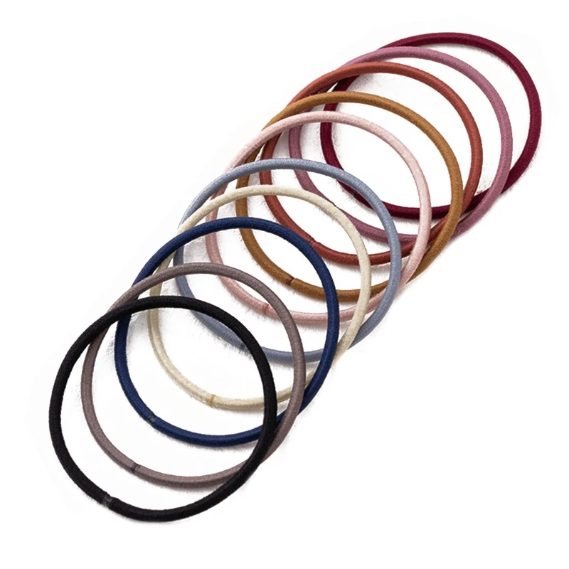 

Korean Style Hair Ties Hair Rubber Bands Multi-color Ponytail Holder Hair Accessories for Middle Long Curly Thin Hair