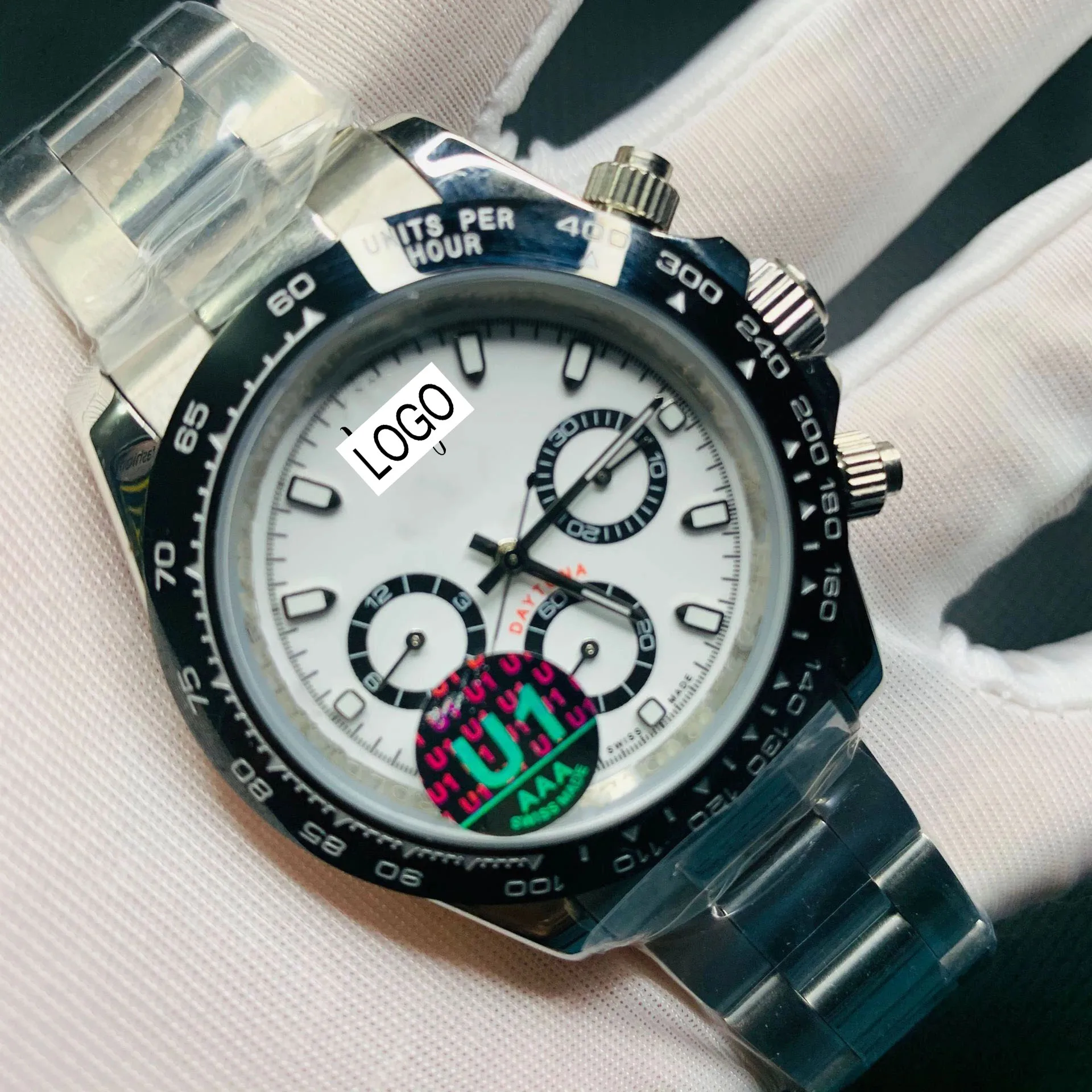 

Low price sale automatic U1 factory sapphire glass sweeping luxury daytona watch all small dial works free shipping