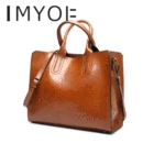 IMYOK женская сумка на плечо высокого качества, дизайнерская сумка от известного бренда и кошелек, Женская вместительная сумка-тоут на молнии, 2021