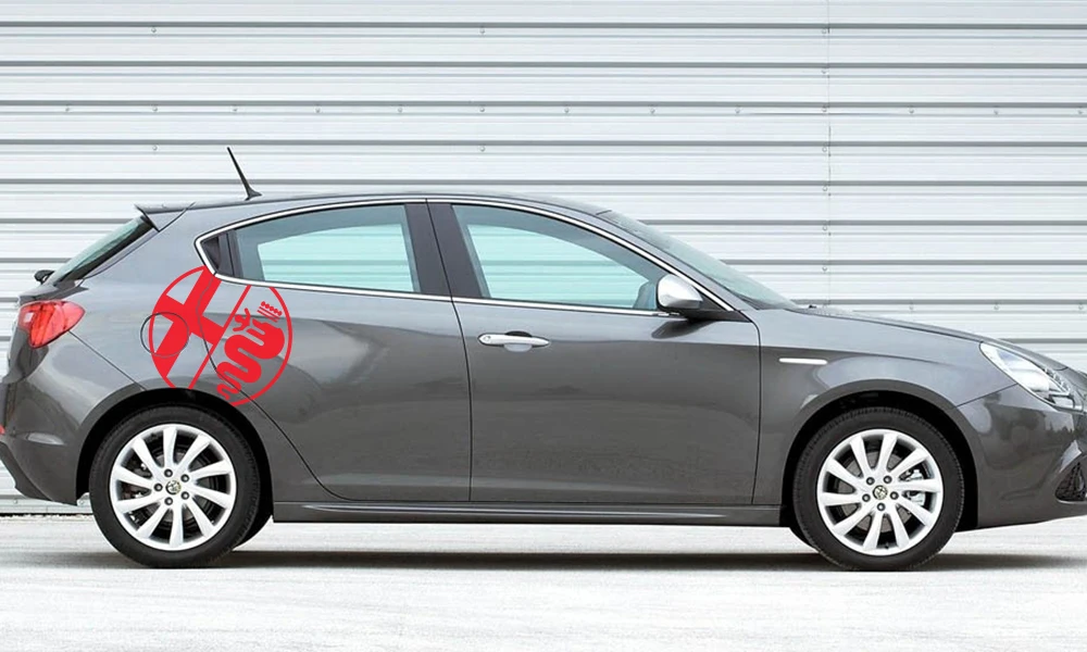 2 шт. наклейки на боковые двери автомобиля для Alfa Romeo MiTo Giulietta 147 156 159 166 Авто Виниловая пленка наклейки аксессуары для тюнинга автомобиля