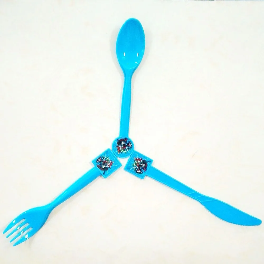 10pc knife+10pc spoon +10pc Plastic Fork Avengers Cartoon Theme birthday Superhero Party Supplies And Event Decoration | Дом и сад