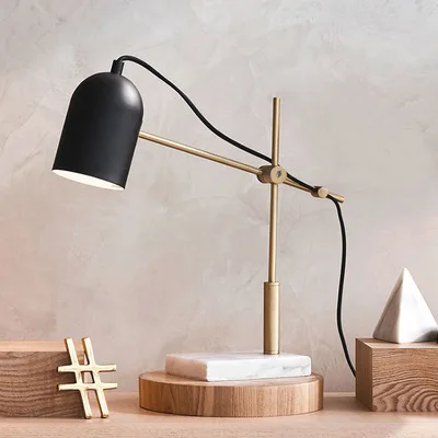 Скандинавский мраморный гостиной диван чайный стол лампа современный простой