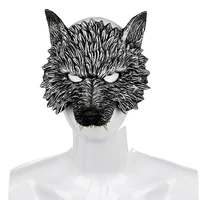 party masks venice carving retro rome wolf head masquerade masks terrorist scary mask venetian carnival wolfclaw gloves mask