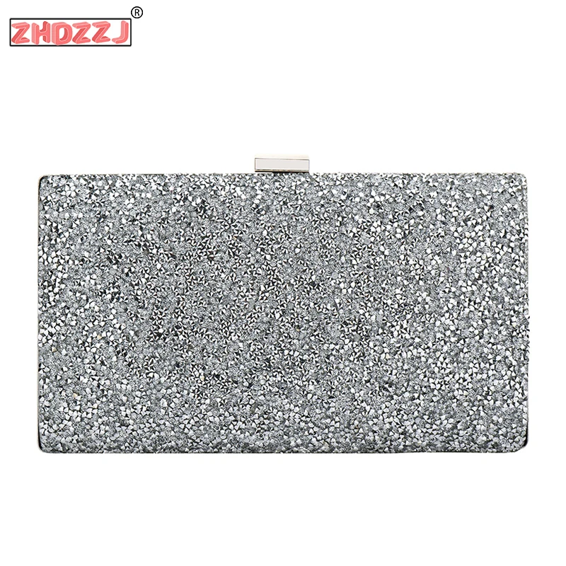 Односторонний модный вечерний клатч с блестками для женщин 2019 вечерние