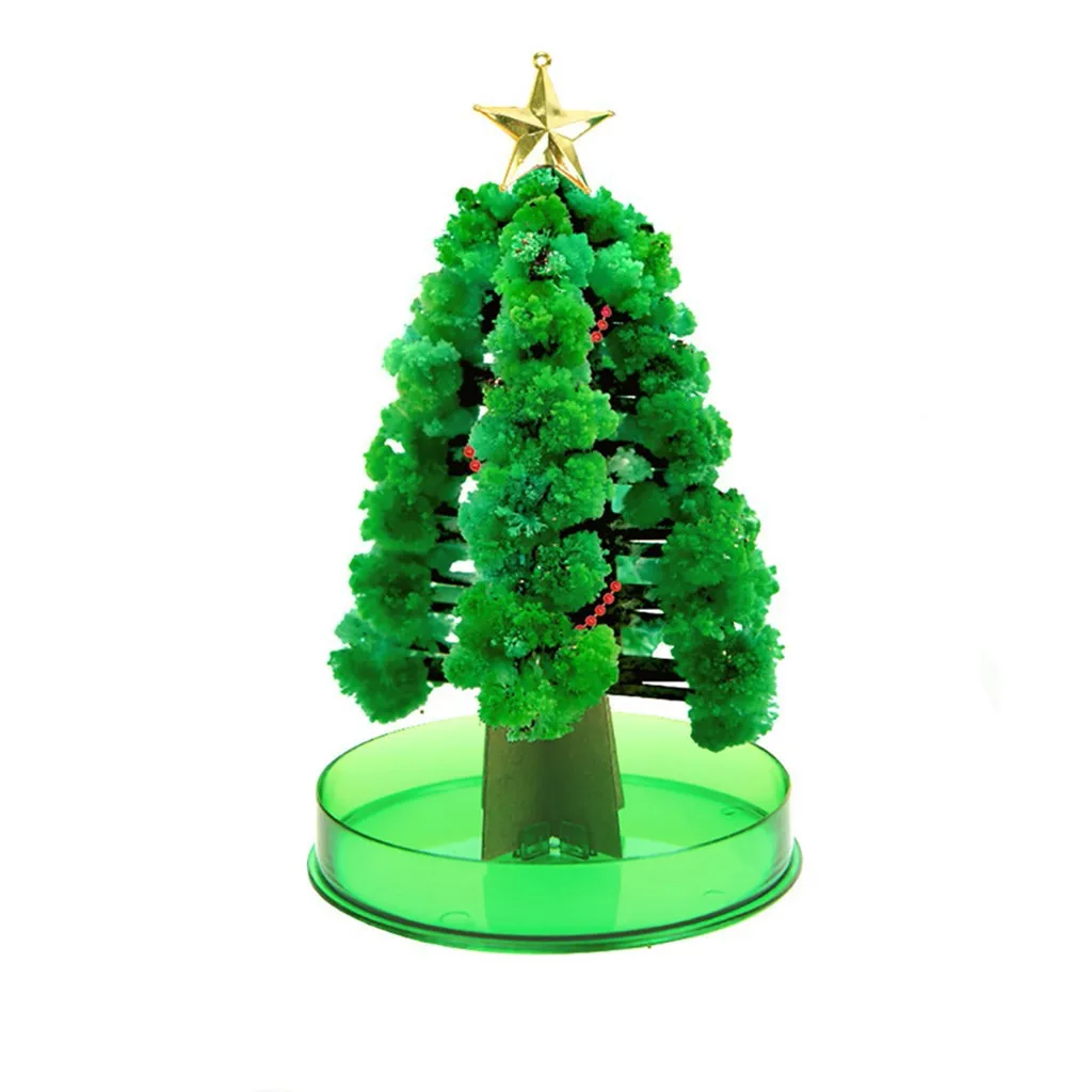 

2020 Christmas Tree Desk Decor Paper Tree Fast Growing Flowering Christmas Toy Gift Adult Child