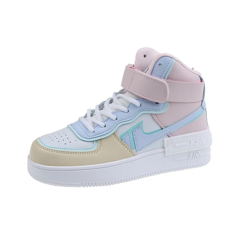 

Autumn Winter Women's High-Top Sneakers Street Skateboard Shoes Platform Casual Shoe Ladies Vulcanize Shoes Zapatillas Mujer