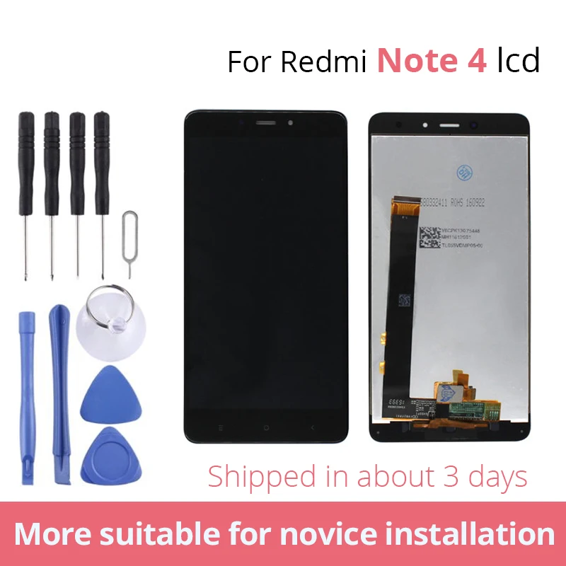 ЖК дисплей для Xiaomi Redmi Note 4X/4 с сенсорным экраном сменный экран 4 Восьмиядерный