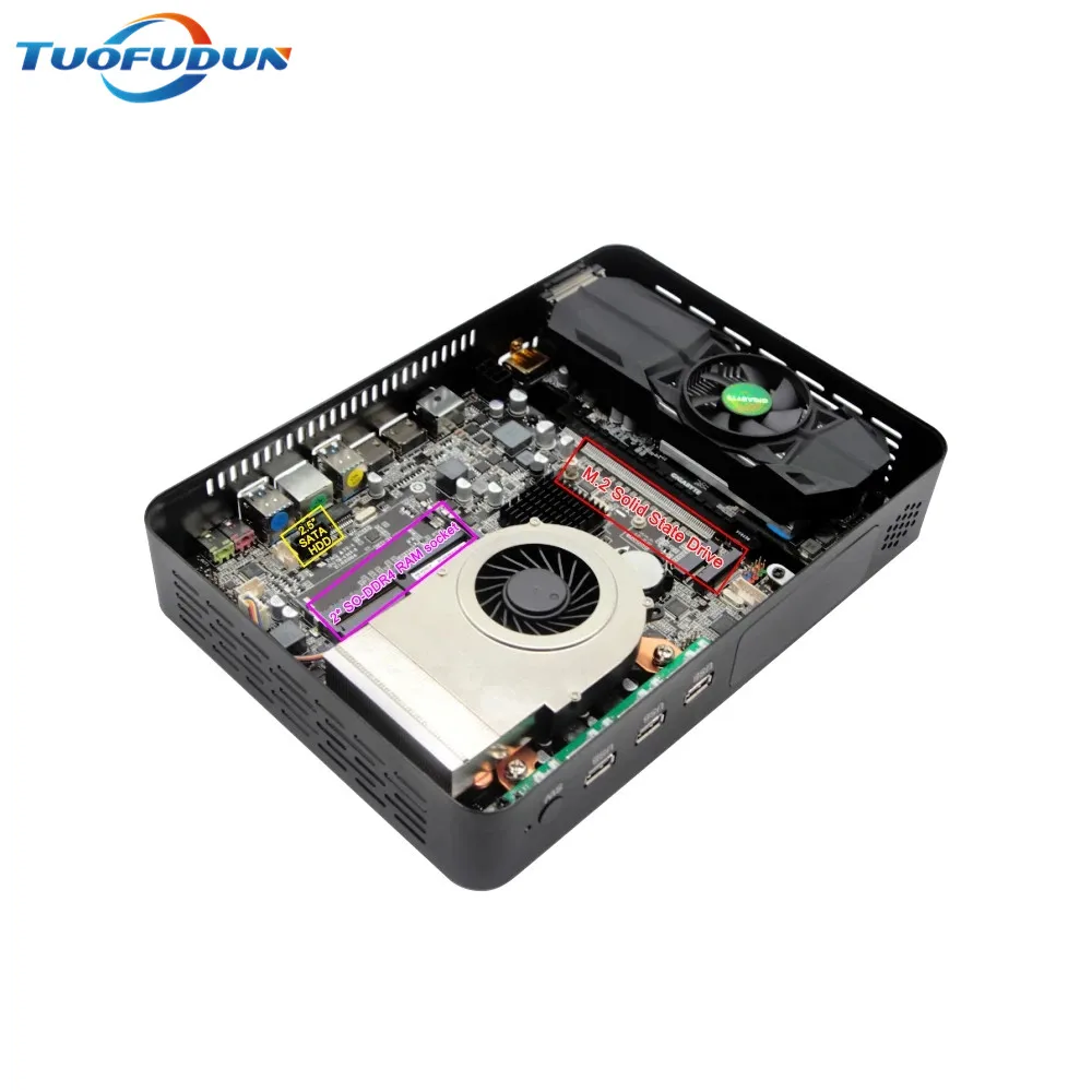 Tufudun новый Intel Core i9 9900 i7 9700F i5 9400F мини игровой ПК GPU GTX 1050TI 4 Гб AC WiFi 2 * HDMI2.0 DVI DP Max