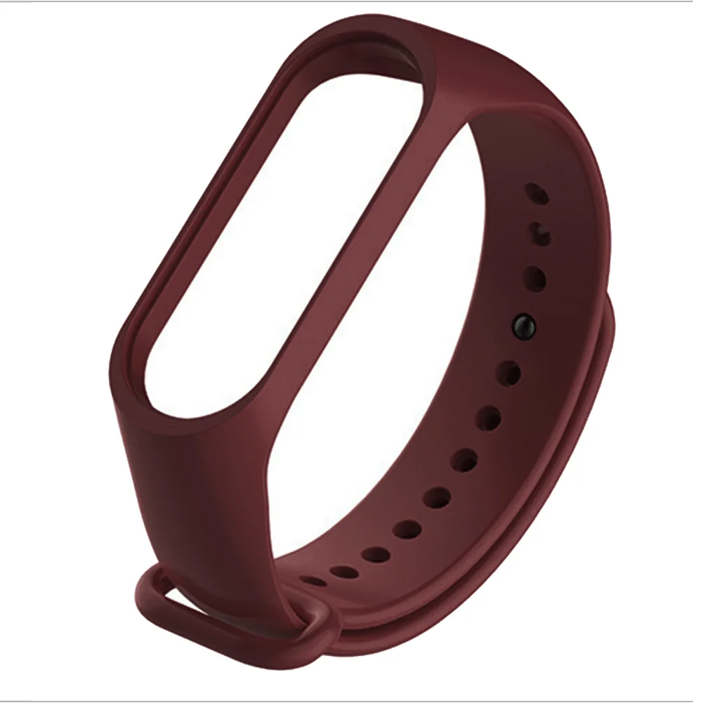 Ремешок сменный спортивный для Xiaomi MI Band 3 4 мягкий силиконовый браслет |