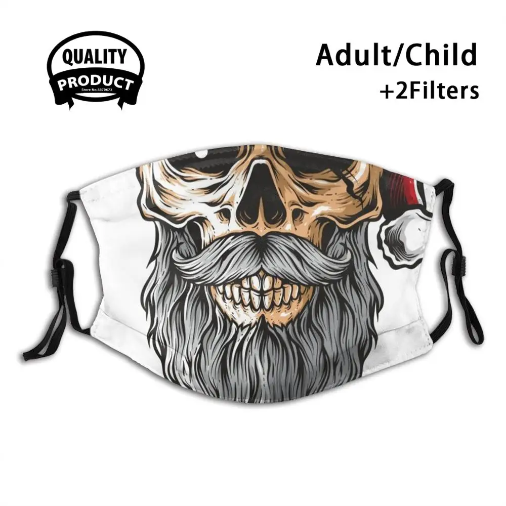 

Santa Pirate Reusable Mouth Mask Filter Cool Funny Masks Skull Mask Christmas Vintage Christmas Merry Christmas Santa