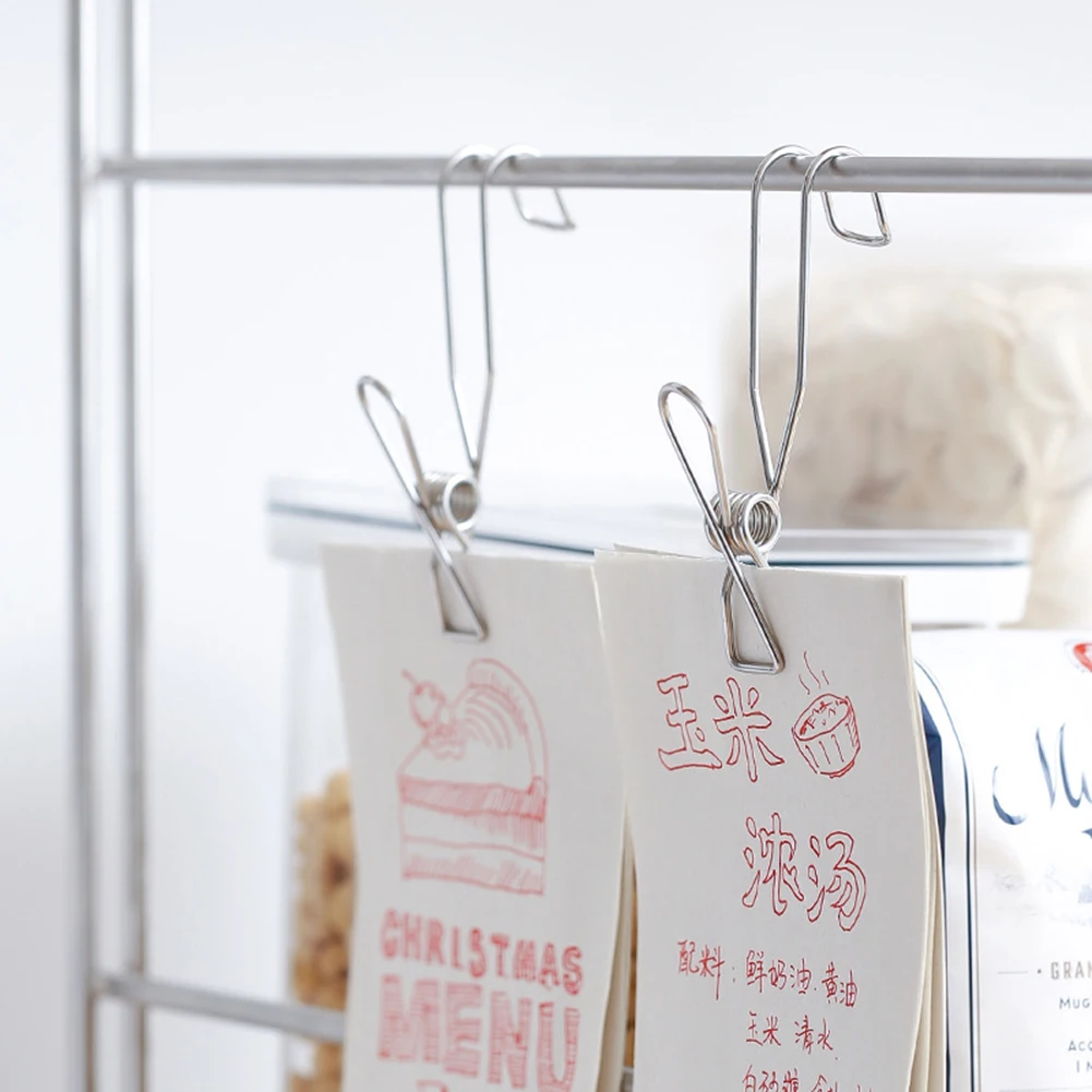 

12 шт., вешалка для банкнот из нержавеющей стали