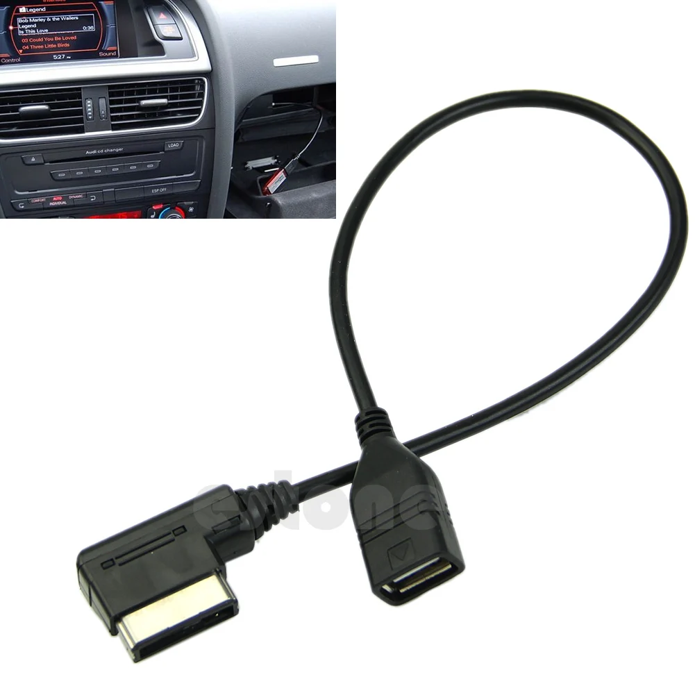 Музыкальный интерфейс AMI MMI AUX к USB кабелю адаптера флэш накопитель для автомобиля