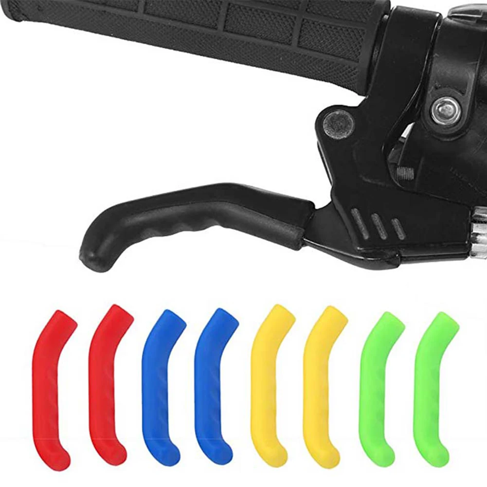 

1 Pair Bicycle Brake Handle Cover Silicone Sleeve Mountain Road Bike Dead Fly Universal Type Brake Lever Protection Cover