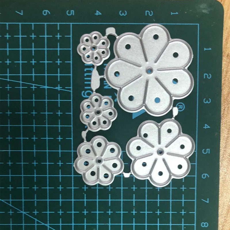 Цветок металлические высекальные формы трафарет для DIY Скрапбукинг альбом