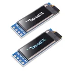 0,91 ''ЖК-дисплей Дисплей IC DIY модуль OLED SSD1306 для Anduino 128x32 I2C белого и синего цвета DC 5V 0,91 дюймов 6Pin межсоединений интегральных схем для Raspberry Pi 32