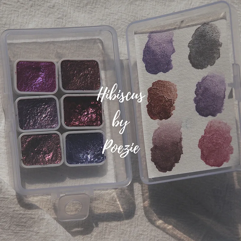 

Nail Solid Pigment Watercolor Blue Purple Manicure Decor Metallic Paint Draw Chrome Glitter Powder Flowers Decor Nail Pigment