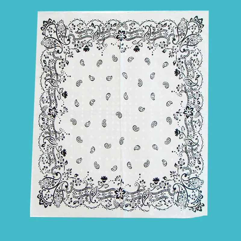 Полиэстер Амеба кешью цветок шарф квадратной формы в стиле хип хоп Уличный