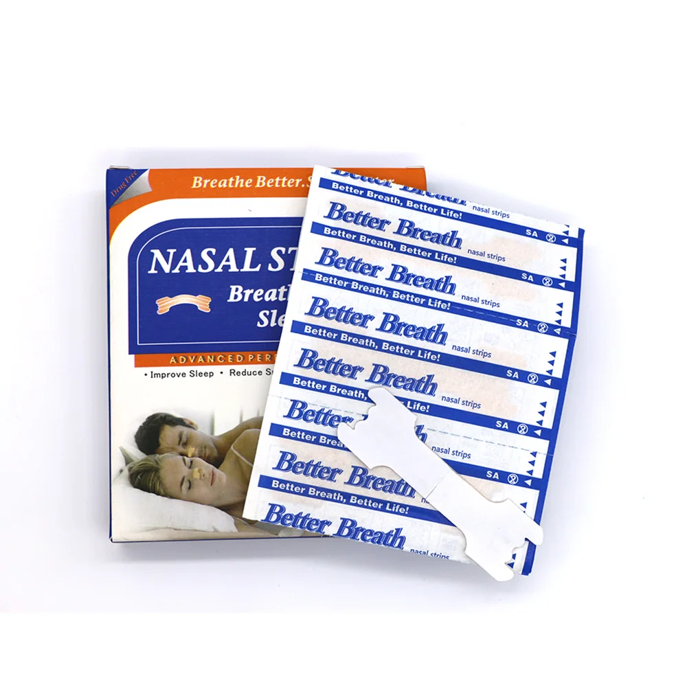 

300pcs=10boxes/lot (55x16mm) Effective Breathe Right Stop Snoring Nasal Strips Patch Health Sleep Anti Snore Nasal Dilator
