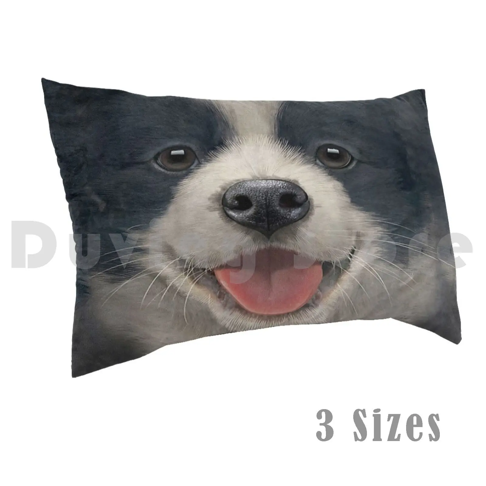 

Border Collie Smiles Happy Dog Pillow Case Printed 50x75 Collie Dog