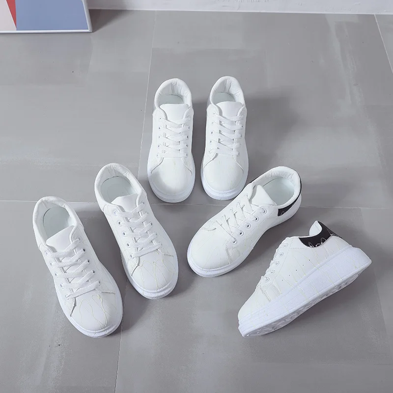 

New Brand Spring Fashion White Flat Shoes Womens Outdoor Korean Trainers Sneakers Womens's Luxury Platform Shoes Zapato De Mujer