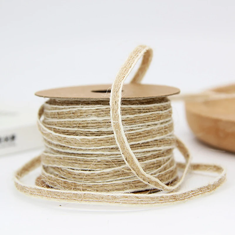 Декоративные ленты рулон свадьба с белой линией 10 м* 0,5 см натуральный шелк рыбы полотняная лента День рождения рукоделие Подарочная упаковка поставки